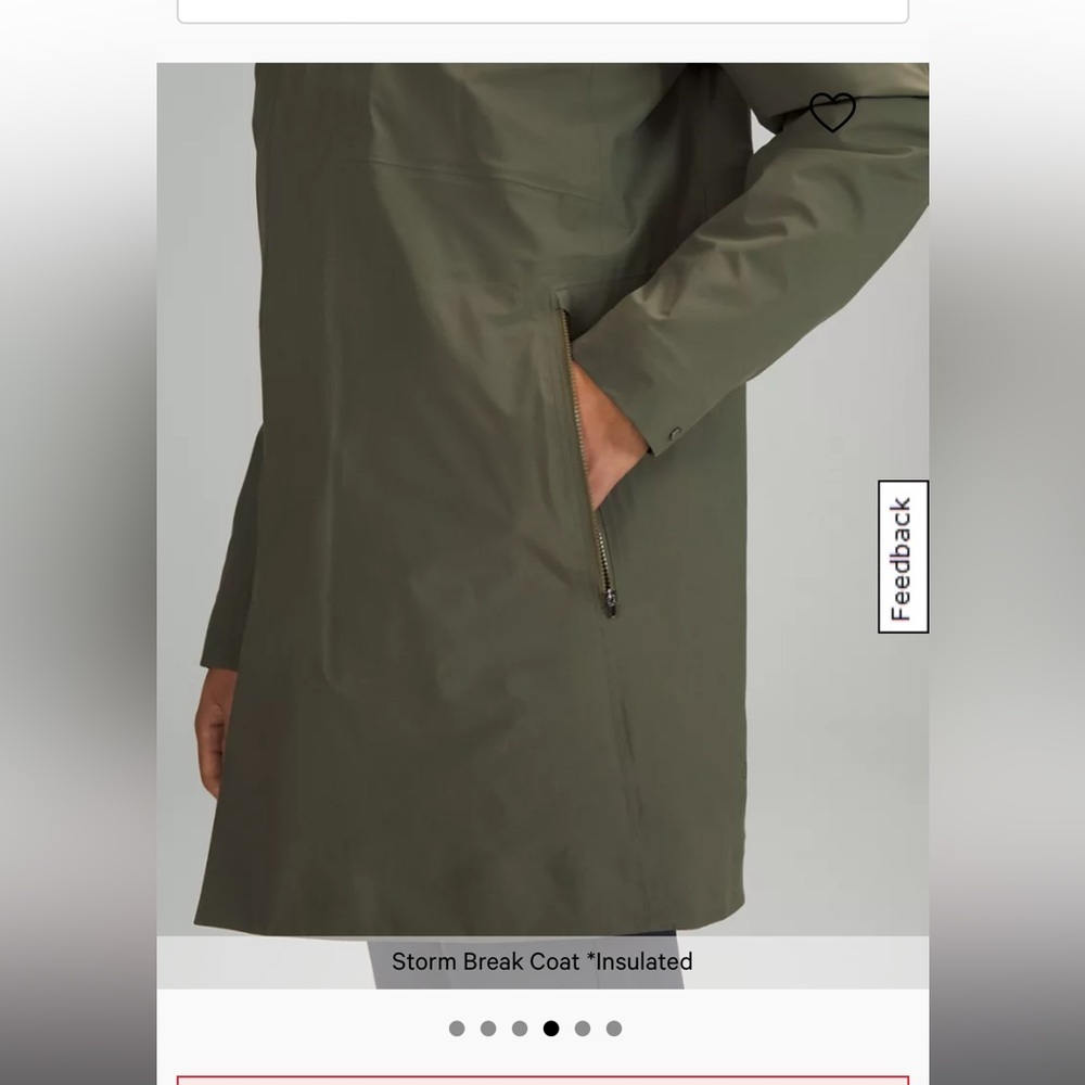 Lululemon Storm break Coat Insulated in black - Picture 6 of 15